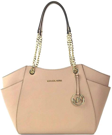 michael michael kors jet set chain large shoulder tote|Michael Kors jet set saffiano.